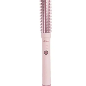 Clara, Anti-Frizz Ionic Slim Hot Brush, 3-in-1 hairstyling for blowouts, curls and straight hair, Two functions, one device, Pink Pink