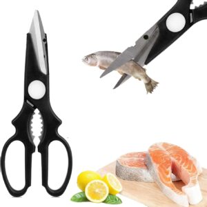 Stainless-Steel Kitchen Scissors, With Easy-Grip Handle