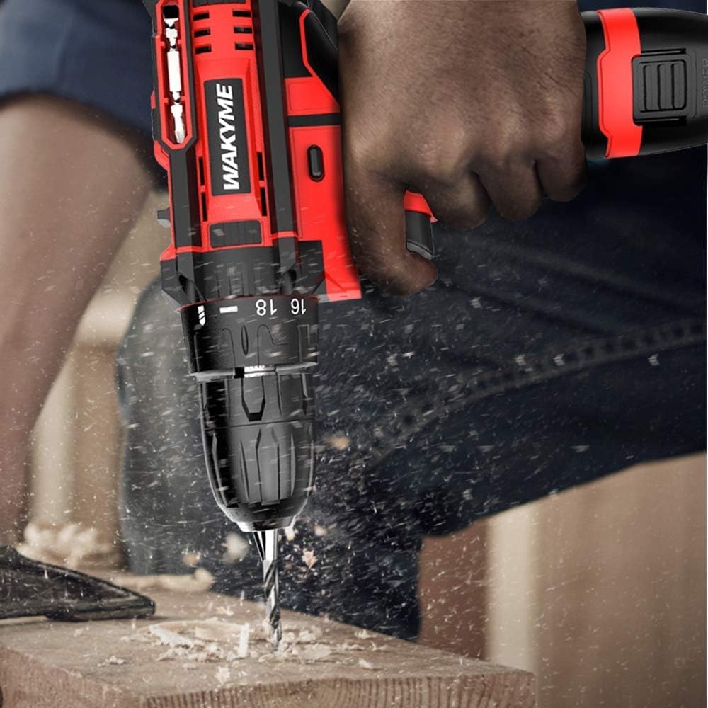 Cordless Drill Driver Kit with 2 Batteries, WAKYME 12.6V Power Drill 30Nm - Image 2