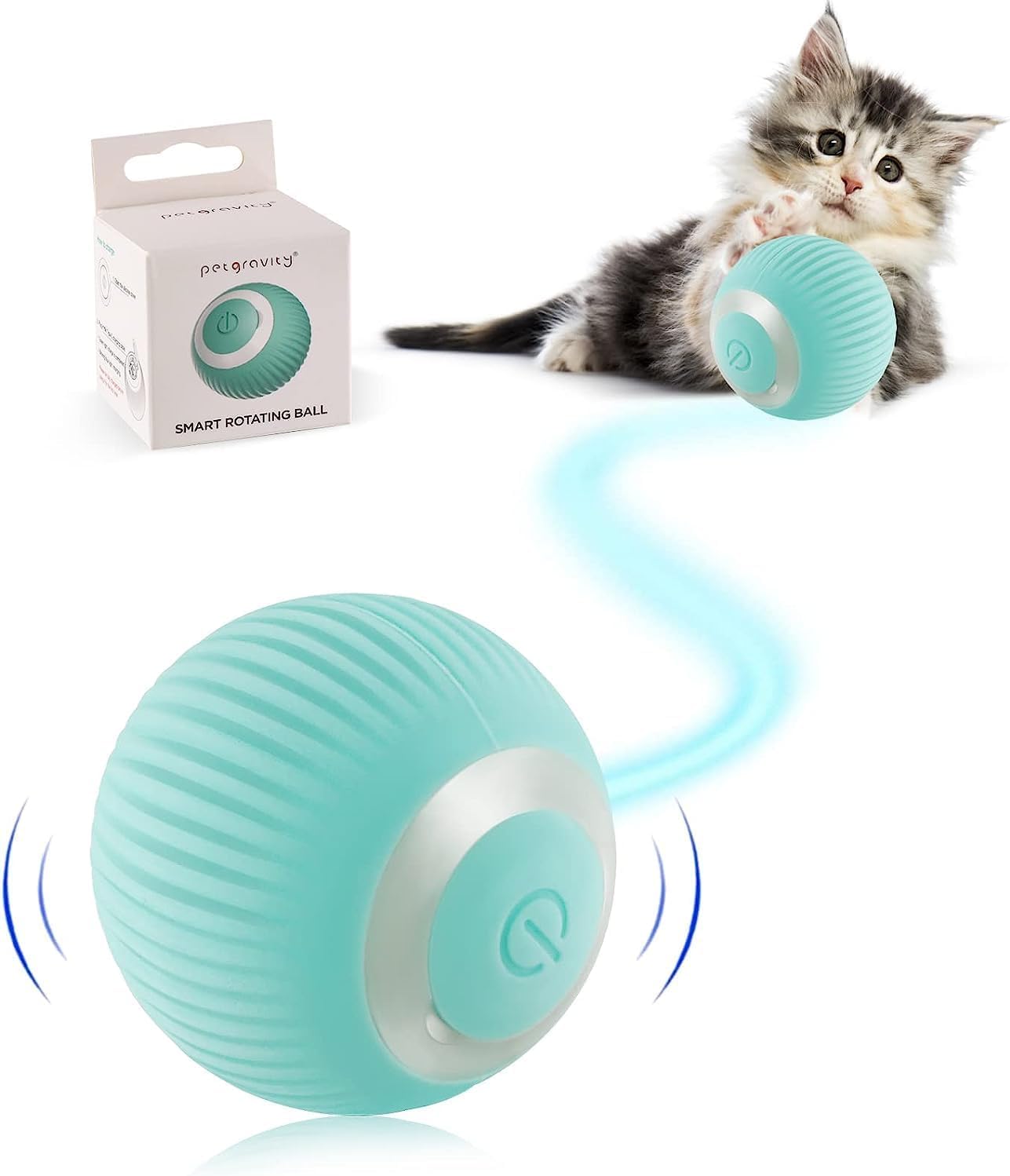 Interactive Cat Toy - Automatic 360° Self-Rotating Ball