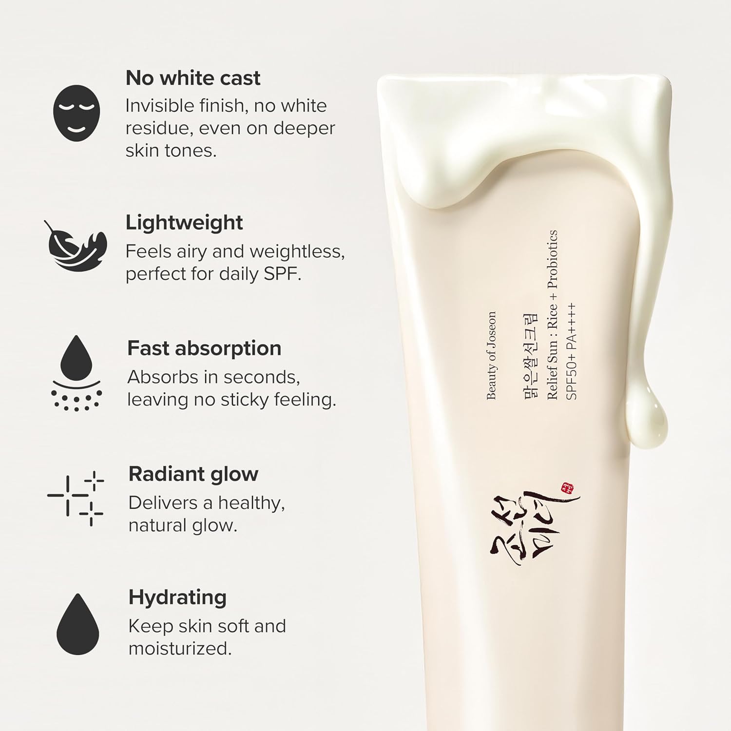 Sunscreen Cream With Rice Extract And Probiotics 50ml - Image 3