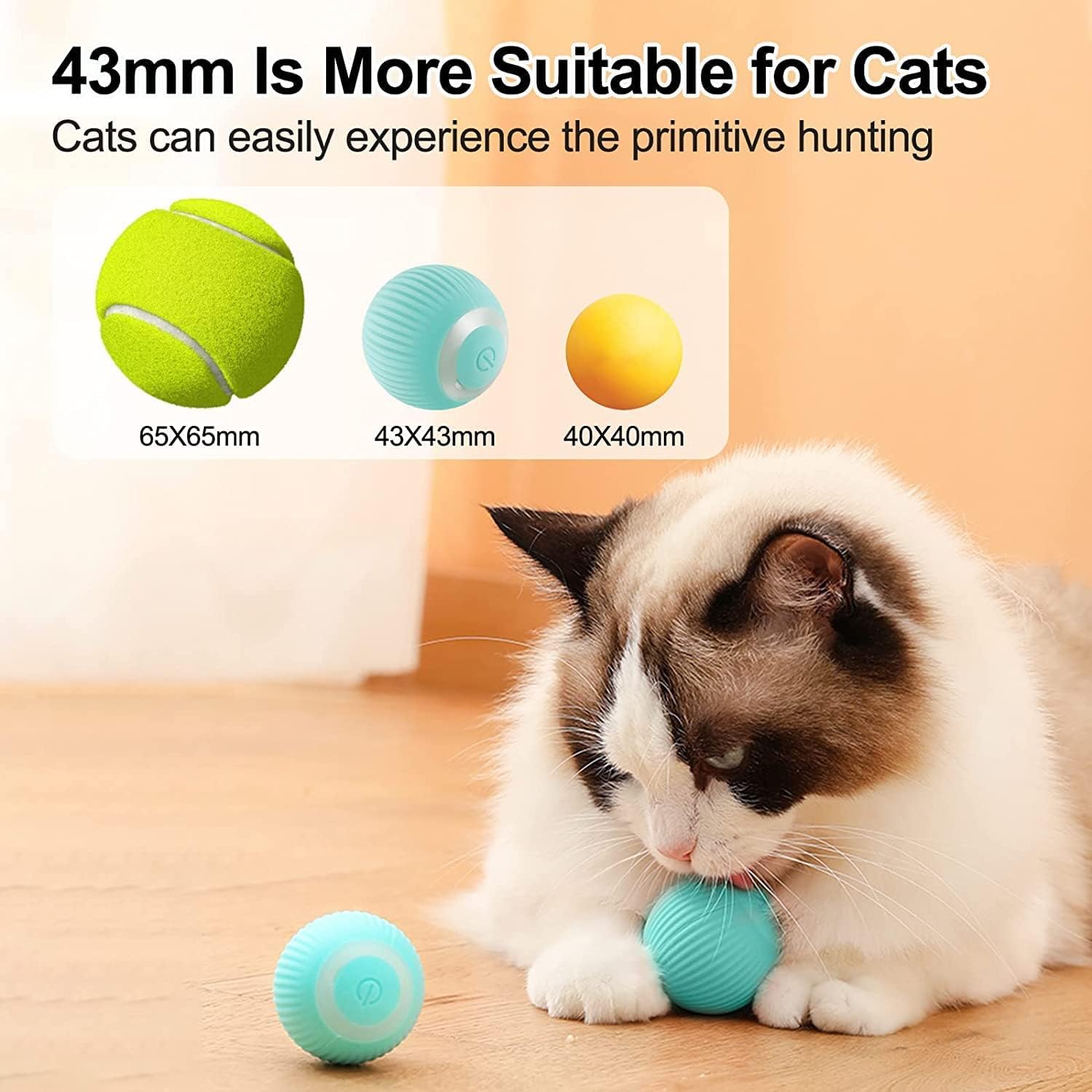 Interactive Cat Toy - Automatic 360° Self-Rotating Ball - Image 2