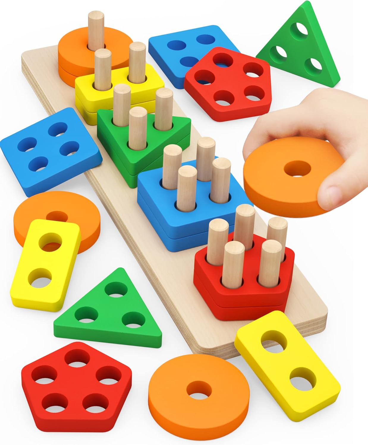 Montessori Toys for 1 to 3-Year-Old Boys Girls Toddlers