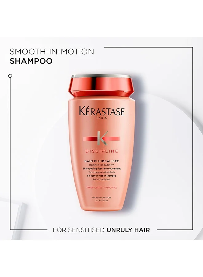 Kerastase Discipline Bain Fluidealiste Smoothing Sulfate-Free Shampoo For Frizzy, Unruly Hair - 250ml - Image 3