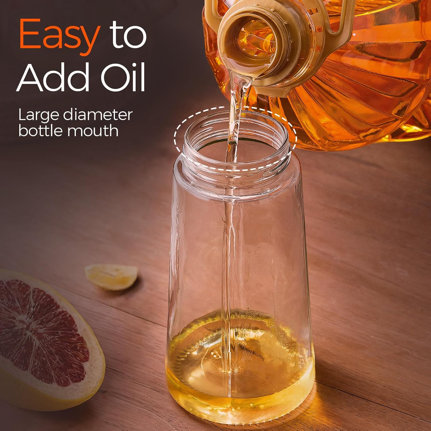 YARRAMATE Olive Oil Dispenser, 2 in 1 Oil Sprayer for Cooking - Image 4