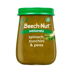 Beech-Nut Naturals Stage 2 Baby Food, Spinach Zucchini & Peas, 4 oz Jar